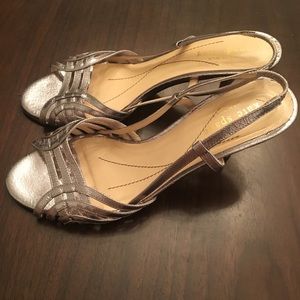 Kate Spade silver heels
